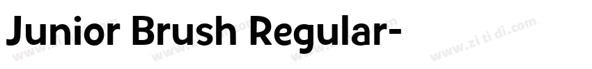 Junior Brush Regular字体转换